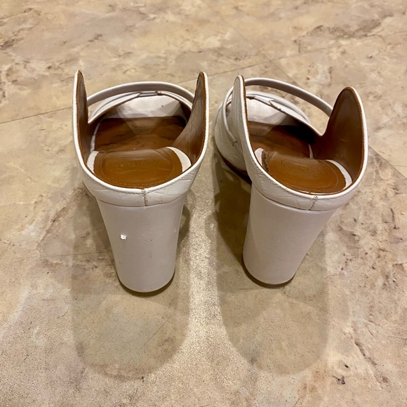 Malone Souliers Norah white croc heeled sandals 36.5 - Picture 5 of 6
